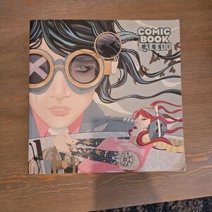 Comic Book Album with Colorful Cover Art